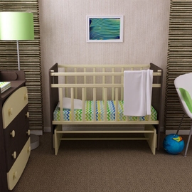 Детская кроватка ФА-М Дарья 2 цвет венге-слоновая кость - описание