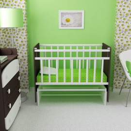 Детская кроватка ФА-М Дарья 2 цвет венге-белый - описание