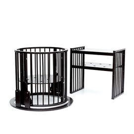 Круглая/овальная кроватка Bambini маятник цвет венге - описание