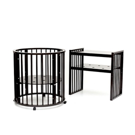 Круглая/овальная кроватка Bambini цвет венге - описание