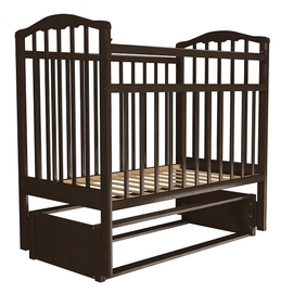 Детская кроватка Агат Золушка 5 цвет венге - описание