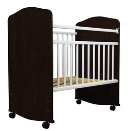 Детская кроватка Агат Золушка 8 цвет шоколад-белый - описание