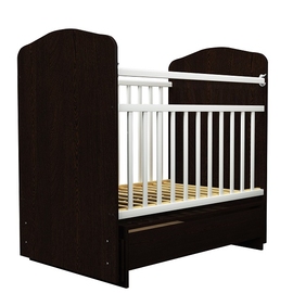 Детская кроватка Агат Золушка 10/1 цвет шоколад-слоновая кость - описание