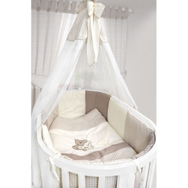 Детское постельное в круглую/овальную кроватку L'abielle Крем Брюле 8 пр. - описание