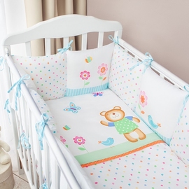 Комплект в кроватку Перина Глория Hello 6 предметов - описание