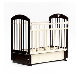 Детская кроватка Бамбини Комфорт 19 цвет венге-слоновая кость - описание