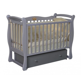 Детская кроватка Антел Julia 1 цвет серый - описание