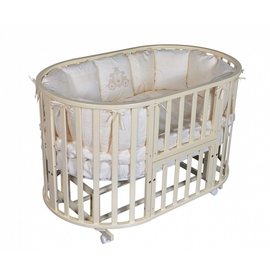 Круглая/овальная детская кроватка Ray Alexa 2 цвет слоновая кость - описание