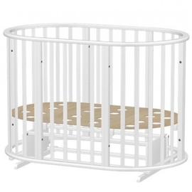 Круглая/овальная детская кроватка Ведрусс Оливия с маятником цвет белый - описание