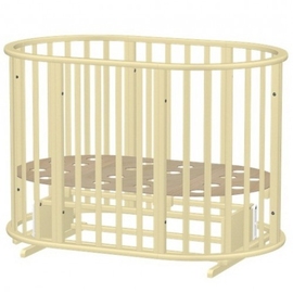 Круглая/овальная детская кроватка Ведрусс Оливия с маятником цвет слоновая кость - описание