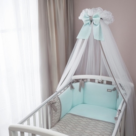 Детское постельное белье Перина Эльфетто мятный 7 предметов - описание