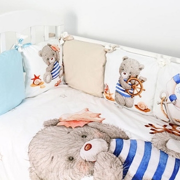 Комплект в кроватку Топотушки Морской круиз 6 пр