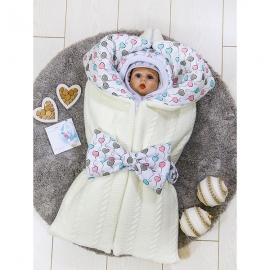 АРГО Конверт на выписку и прогулку Bunnyphant Белый - описание