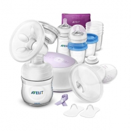 Электронный молокоотсос Philips Avent Comfort с 2 бутылочками, контейнерами для хранения - описание