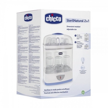 Chicco Стерилизатор Steril Natural 2-в-1 паровой модульный с автоматическим отключением