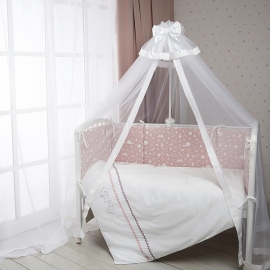 Комплект постельного белья Перина Toys Forest розовый 7 предметов - фото 