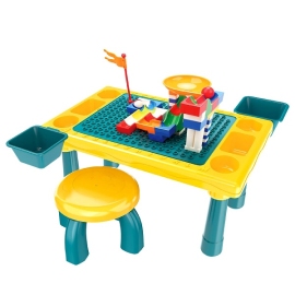 PITUSO Стол для игры с конструктором, в компл. с конструктором (58 эл.) (48,4*30,2*27,2)+1табурет - описание