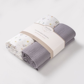 Комплект муслиновых пеленок Перина Грибы - описание