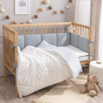 Комплект в кроватку Перина Птички муслиновый 3 предмета