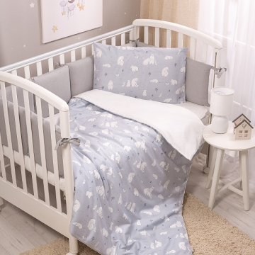 Детское постельное Перина Zefir голубое 4 предмета