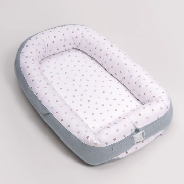 Фото кокон-гнездышко перина soft cotton голубой Кокон-гнездышко Перина Soft Cotton голубой