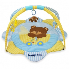 Коврик развивающий детский Baby Mix мишка голубой - описание