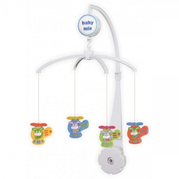 Музыкальная каруселька Baby Mix Заводной вертолет