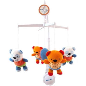 Музыкальная каруселька Baby Mix  полосатые панды