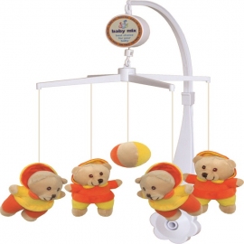 Музыкальная карусель Baby Mix Мишки в капюшенах - описание