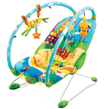 Вибрирующее кресло с дугами и игрушками